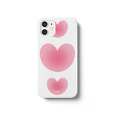 [艶有り]ふわふわハートスマホケース/[Glossy] Fluffy Heart Phone Case