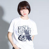 KITSCH CAT JUMPING SHORT SLEEVE (WHITE)