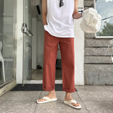 リーンアンドセミワイドリネンベンダブルパンツ / Lean and Semi-Wide Linen Bendable Pants (6 colors)