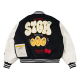 STGM OVERSIZED VARSITY JACKET GREEN / BLACK