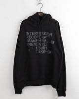レコーディングY2K レターリングボクシーロングスリーブフーディTシャツ