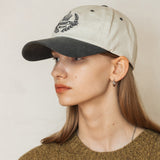GHCリボンボールキャップ/GHC RIBBON BALL CAP_CREAM GREY