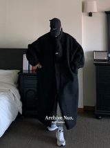 Nus. ウールブラックコート