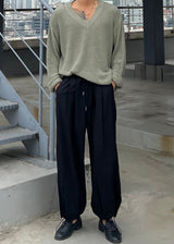 バルーンビッグワイドストリングパンツ / Balloon Big Wide String Pants 3COLOR