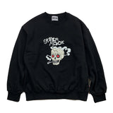 SMOKING SKULL SWEAT SHIRT BLACK (6612483670134)