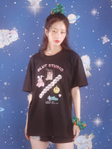 0 1 my friends t-shirt - BLACK (6567586300022)