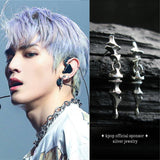 メインゴーシェシルバーイヤリング / Main gauche silver earring (4594627969142)