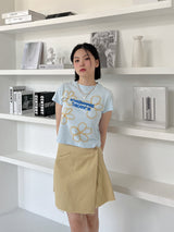 ウォッシングラップスカート/Washing Wrap Skirt (2color)