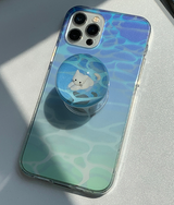 スイムサムキャットビードスマホグリップ / Swim SOME CAT BEAD TALK