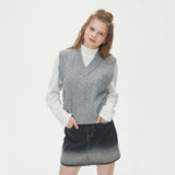 CABLE KNIT VEST_GRAY (6610822594678)