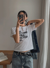 スチールユーレタリングクロップ半袖