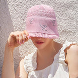 VZ logo jacquard bucket hat Pink