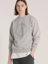 UNISEX Shield Pattern Sweatshirt MelanGray(FCD1TS103M)