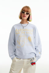 ウィティーバニープラネットエクスプローラースウェットシャツ／WITTY BUNNY PLANET EXPLORER SWEATSHIRT V2 [LIGHT SKY]