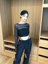 ストラップレイヤードインナーショートパンツ