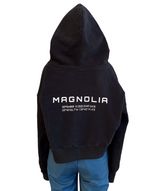 プリントクロップドフーディ / Print Cropped Hoodie-BLACK