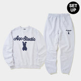 バニーベアスウェットシャツセットアップ / BUNNY BEAR SWEATSHIRT SET-UP