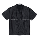 コーティングオープンカラーハーフシャツ/FL Coating open collar half shirt (2 colors)