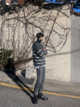 Other Border Half Zip Up Knit (3color) (6660749131894)