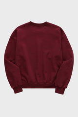 ベーシックラインロゴスウェットシャツ・バーガンディ［ユニセックス］ / Basic Line Logo Unisex Burgundy Sweat Shirt