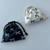 RIBBON STRING POUCH (2 color)