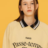 カラースウェットシャツ / COLLAR SWEAT SHIRT_LIME