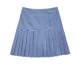 Check pleated skirt