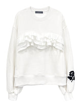 Shirring sweatshirt