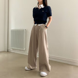 [Bellide made] モアVネックショートTスリーブニット