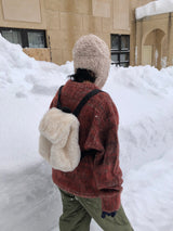 Furry mini back pack
