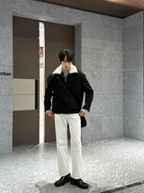 ロエウールカラースエードジャケット / loe wool collar suede jacket (3 colors)