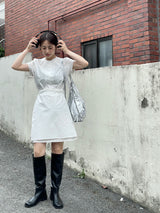Simple round long boots