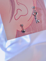 heart key piercing