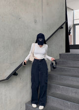 [BELLIDE MADE] カラフルコットンカーゴパンツ