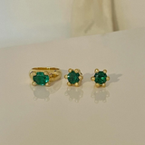 マッシュルームピアス グリーンナノ