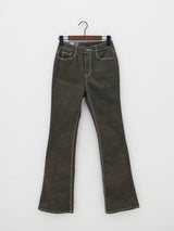 カラードウブーツカットパンツ/no.2378 color dough bootcut pants (4color)