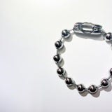 [ITZY Ryujin/Wooah Sora/Bad villain Kelly] Simple thick silver ball chain bracelet