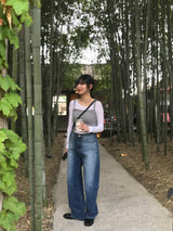 Side line over denim