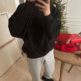 ASCLO Warm Stitch High Neck Sweat Shirt (4color)