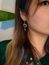 エメレードハートピアス / EMERAID HEART EARRINGS