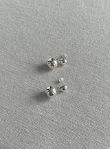 half and ball earring
