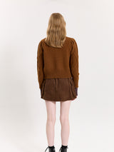 FLOWER PUFF CARDIGAN