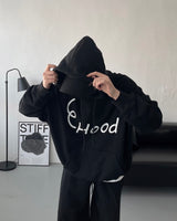 プリントオーバーフーディ / HOOD Printed Over Hoodie (3 colors)