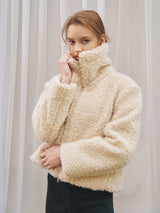 HIGHNECK FUR JACKET_BEIGE (6638378156150)