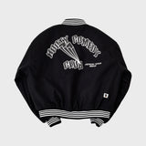 SMILING EYES VARSITY ZIP-UP JACKET