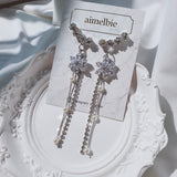 [IU Earring] Daisy Wing Earring - Longdrop (Silver color)