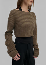 [MADE] Tees Layered Crop Knit	