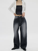ファイズブラックブルーワイドパンツ / no.522 Faiz Black Blue Wide Pants
