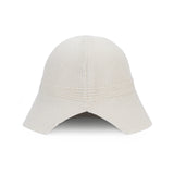 VZ stud logo summer knit bonnet hat Cream