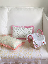 Candy Pop Checkered Frill Mini Cushion Cover Baby Pillow